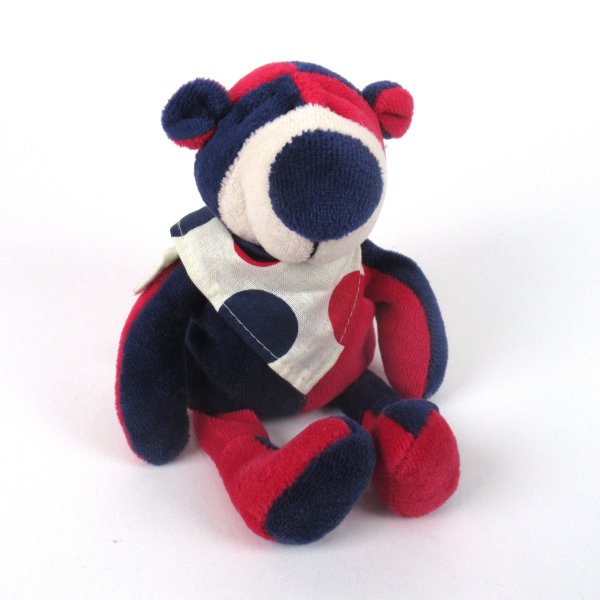 Bärchenbommel - Harlekin Blau-Rot